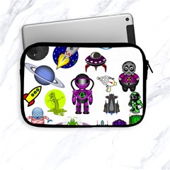 Space Clip Art Aliens Space Craft Apple Ipad Mini Zipper Cases by Celenk