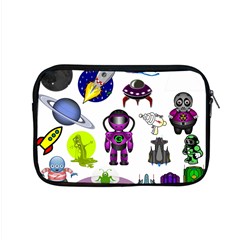 Space Clip Art Aliens Space Craft Apple Macbook Pro 15  Zipper Case by Celenk