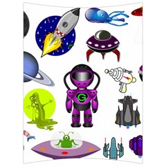 Space Clip Art Aliens Space Craft Back Support Cushion