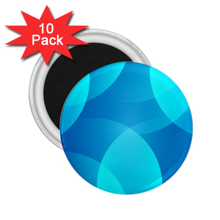 Abstract Blue Wallpaper Wave 2.25  Magnets (10 pack) 