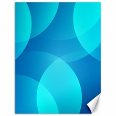 Abstract Blue Wallpaper Wave Canvas 12  X 16  