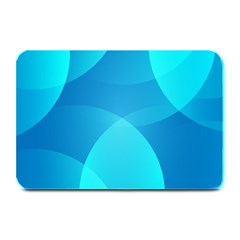 Abstract Blue Wallpaper Wave Plate Mats by Celenk