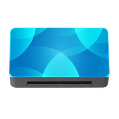 Abstract Blue Wallpaper Wave Memory Card Reader With Cf