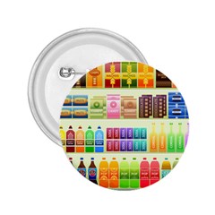 Supermarket Shelf Products Snacks 2 25  Buttons by Celenk