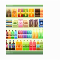 Supermarket Shelf Products Snacks Large Garden Flag (two Sides) by Celenk