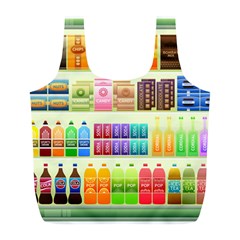 Supermarket Shelf Products Snacks Full Print Recycle Bags (l)  by Celenk