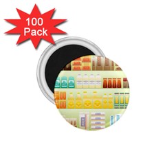 Supermarket Shelf Coffee Tea Grains 1 75  Magnets (100 Pack)  by Celenk