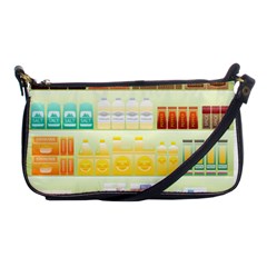 Supermarket Shelf Coffee Tea Grains Shoulder Clutch Bags by Celenk