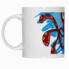 Octopus Sea Ocean Cartoon Animal White Mugs