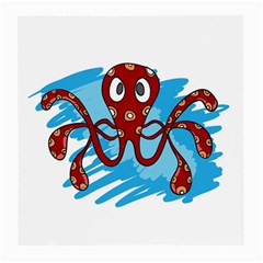 Octopus Sea Ocean Cartoon Animal Medium Glasses Cloth (2-Side)