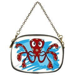 Octopus Sea Ocean Cartoon Animal Chain Purses (One Side) 