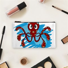 Octopus Sea Ocean Cartoon Animal Cosmetic Bag (Small) 