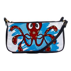 Octopus Sea Ocean Cartoon Animal Shoulder Clutch Bags