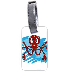 Octopus Sea Ocean Cartoon Animal Luggage Tags (Two Sides)