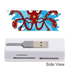 Octopus Sea Ocean Cartoon Animal Memory Card Reader (Stick) 