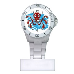 Octopus Sea Ocean Cartoon Animal Plastic Nurses Watch