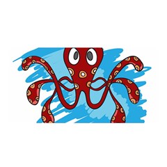 Octopus Sea Ocean Cartoon Animal Satin Wrap