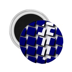 Facebook Social Media Network Blue 2 25  Magnets by Celenk