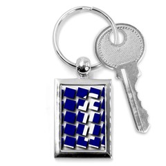 Facebook Social Media Network Blue Key Chains (rectangle)  by Celenk