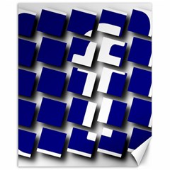 Facebook Social Media Network Blue Canvas 16  X 20   by Celenk