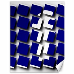 Facebook Social Media Network Blue Canvas 36  X 48   by Celenk