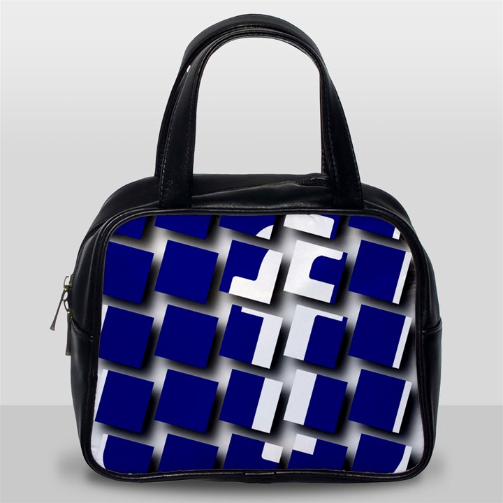 Facebook Social Media Network Blue Classic Handbags (One Side)