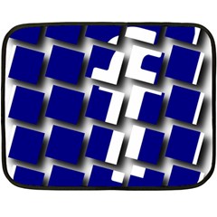 Facebook Social Media Network Blue Fleece Blanket (mini) by Celenk