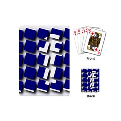 Facebook Social Media Network Blue Playing Cards (mini)  by Celenk