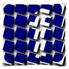 Facebook Social Media Network Blue Large Cushion Case (one Side) by Celenk