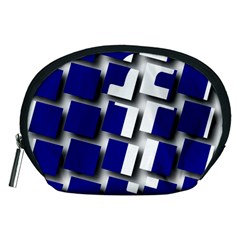 Facebook Social Media Network Blue Accessory Pouches (medium)  by Celenk