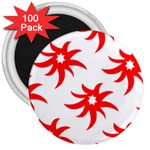 Star Figure Form Pattern Structure 3  Magnets (100 pack) Front