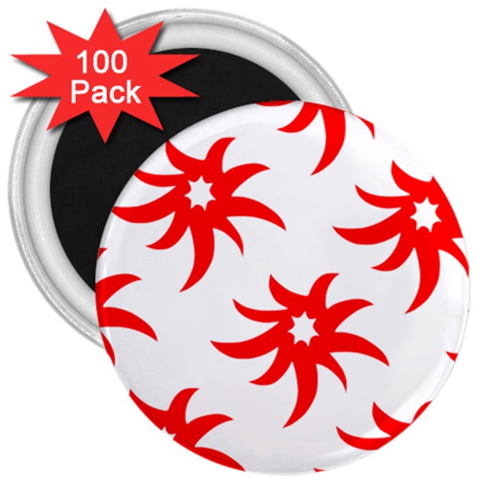 Star Figure Form Pattern Structure 3  Magnets (100 pack)