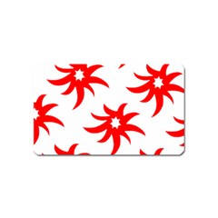 Star Figure Form Pattern Structure Magnet (name Card) by Celenk