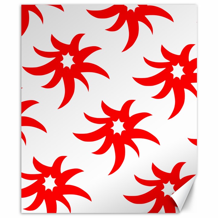 Star Figure Form Pattern Structure Canvas 8  x 10 