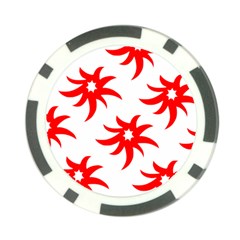 Star Figure Form Pattern Structure Poker Chip Card Guard by Celenk