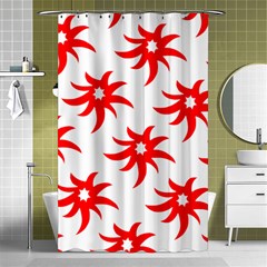 Star Figure Form Pattern Structure Shower Curtain 48  X 72  (small)  by Celenk