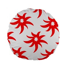 Star Figure Form Pattern Structure Standard 15  Premium Round Cushions by Celenk