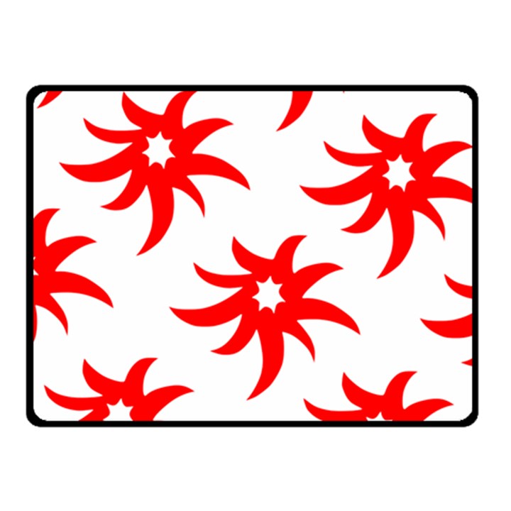 Star Figure Form Pattern Structure Double Sided Fleece Blanket (Small) 