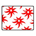 Star Figure Form Pattern Structure Double Sided Fleece Blanket (Small)  45 x34  Blanket Back