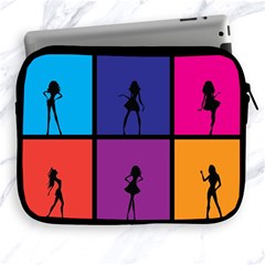 Girls Fashion Fashion Girl Young Apple Ipad 2/3/4 Zipper Cases by Celenk