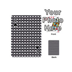 Heart Black Chain White Playing Cards 54 (mini) 