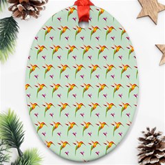 Birds Hummingbirds Wings Ornament (oval)