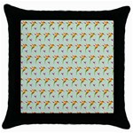 Birds Hummingbirds Wings Throw Pillow Case (Black) Front