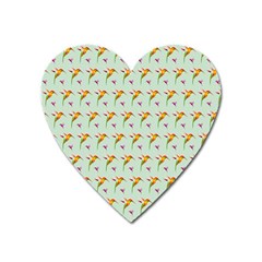 Birds Hummingbirds Wings Heart Magnet by Celenk