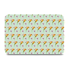 Birds Hummingbirds Wings Plate Mats by Celenk