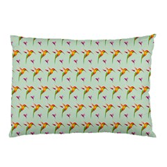 Birds Hummingbirds Wings Pillow Case by Celenk