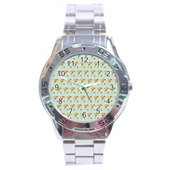 Birds Hummingbirds Wings Stainless Steel Analogue Watch by Celenk