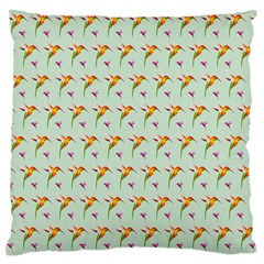 Birds Hummingbirds Wings Standard Flano Cushion Case (two Sides) by Celenk