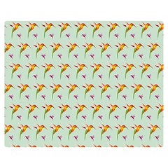 Birds Hummingbirds Wings Double Sided Flano Blanket (medium)  by Celenk