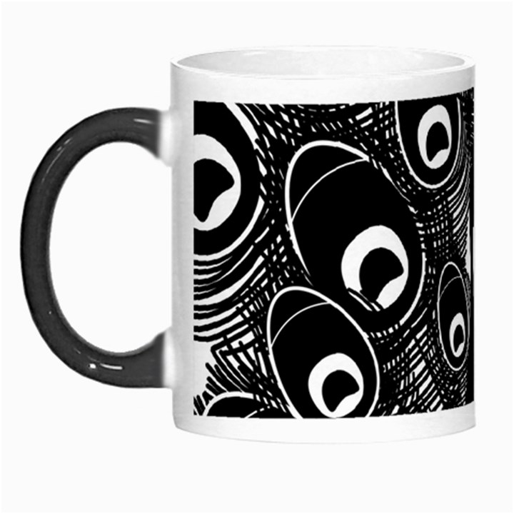 Peacock Bird Animal Feather Morph Mugs